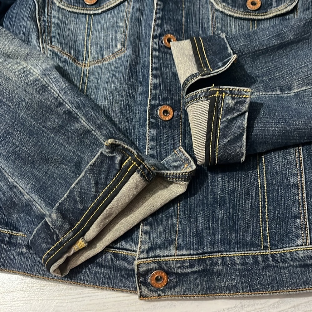 AG Adriano Goldschmied the Alamo Denim Jacket Size Medium - Picture 8 of 13